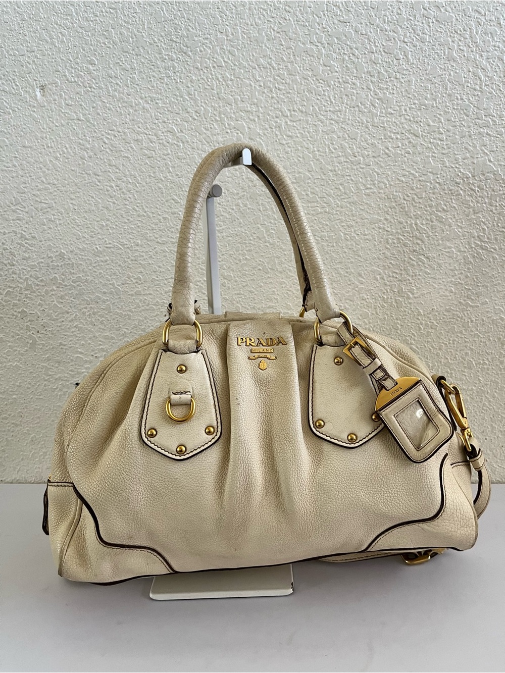 Prada leather shoulder bag